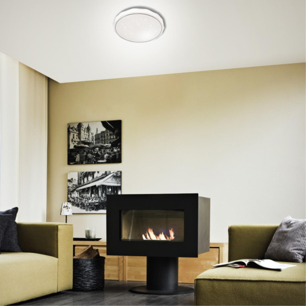 Св-к пластик/белый/прозрачный LED 48Вт 4000K D400 IP43 GINO SONEX