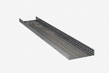 Лоток глухой ЛМГ 400х150х2000 УТ1,5, оцинкованный лист, S1,0