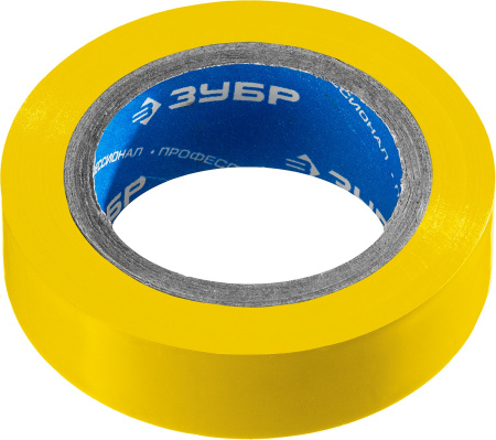 Электрик-10 желтая изолента ПВХ, 10м х 15мм ЗУБР