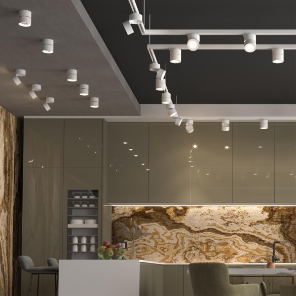 Св-к накл.св/д IP20 LED 25W 4000K 2200Лм 100-265V GRODA белый NOVOTECH