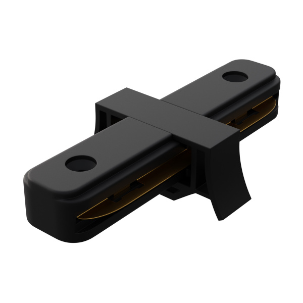 09-121 Коннектор прямой, однофазный, для накладного/подвесного шинопровода, IP20, 77х42х18мм, чёрный, пластик Apeyron