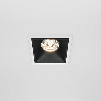 Встраиваемый светильник LED 15Вт Бело-черный IP20 Downlight DL043-01-15W3K-D-SQ-WB Technical Maytoni
