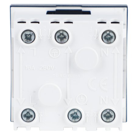 Donel Розетка 2К+З нем.ст., 45 гр., с з/ш, черн. (45х45мм), соединительный адаптер, серия (тип) DF6