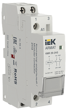 Контактор модульный KMR 20А 230В AC 2НЗ ARMAT IEK