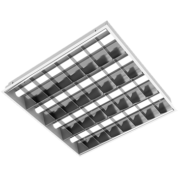 ARS/R-HF встраиваемый зеркальная решетка ЭПРА-4х18w-595x624  Световые Технологии 