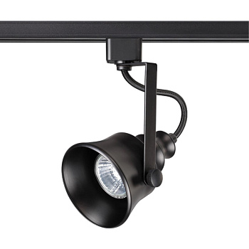 Св-к трековый однофазный IP20 GU10 50W 230V VETERUM черный B NOVOTECH