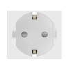 Розетка силовая 2Р+Е, со шторками, «Viva», 2 мод., цвет белый DKC