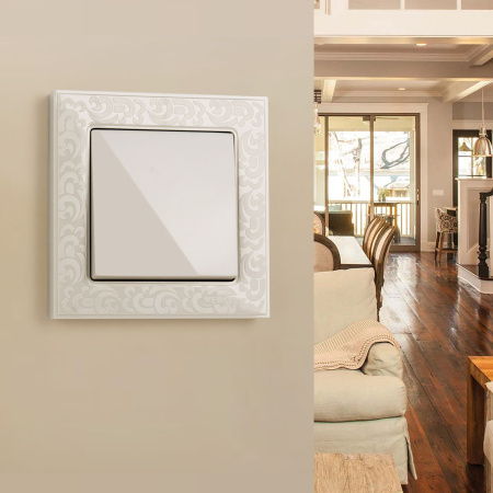 Встраиваемые механизмы Выключатель СУ 1 кл. 10А 00 IP20 Бежевый Werkel