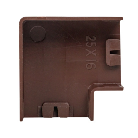 Поворот 90 гр, (25х16) (4 шт) темное дерево EKF-Plast