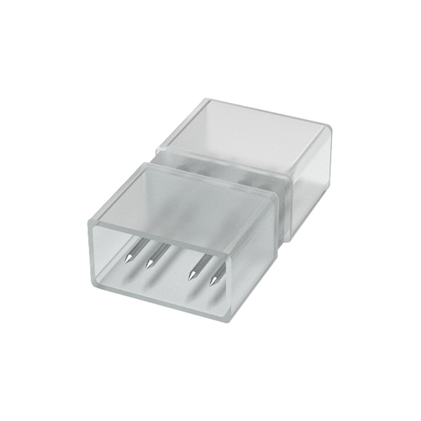 AC-03 Комплект коннекторов прямой для соединения светодиодной ленты 220В, smd5050 RGB, 60д/м, 5шт. (для арт. O17-10) OGM