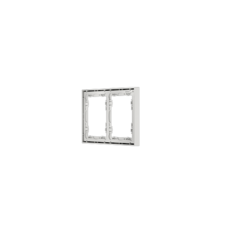 Рамка пластиковая Voltum S70 на 2 поста, (белый матовый)