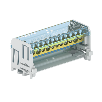 Шина нулевая в корпусе на DIN-рейку SNK-2-2-11 Tekfor