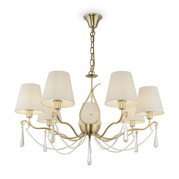 Люстра 7*E14 40Вт Латунь IP20 Madeline FR2019PL-07BS Freya