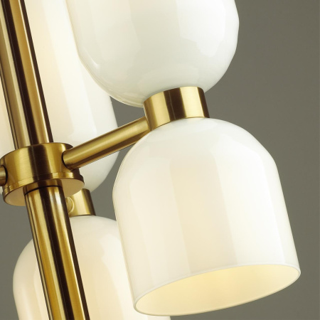 Люстра E14 6*60W ORINOCO бронзовый/белый ODEON LIGHT