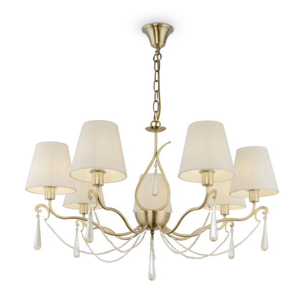 Люстра 7*E14 40Вт Латунь IP20 Madeline FR2019PL-07BS Freya