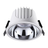 Св-к встр.св/д IP20 LED 4000К 30W 100-265V KNOF белый/хром NOVOTECH