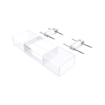 09-20 Коннектор ПВХ для прямого соединения отрезков одноцветного одностороннего светодиодного неона (10.5*18.5мм), арт. 10-71/72/73/74/75 APEYRON