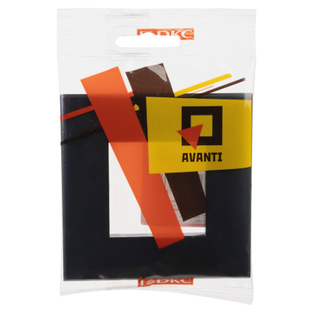 Рамка "Avanti", "Черный квадрат", 1 пост (2 мод.) DKC