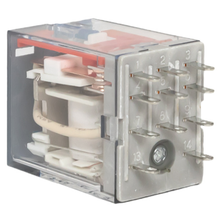 Реле промежуточное с кнопкой и мех.индикацией RPAt 22/3 10A 110В DC AVERES EKF