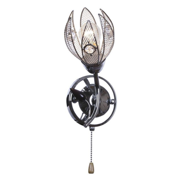 Бра Хром/Прозрачный E14 1*40Вт 180-101-01 VELANTE