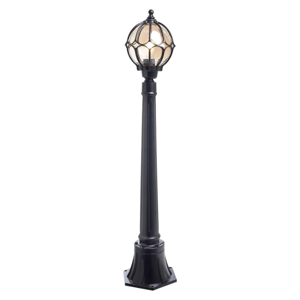 Светильник садово-парковый Feron PL3706 круглый, столб 60W 230V E27, черный