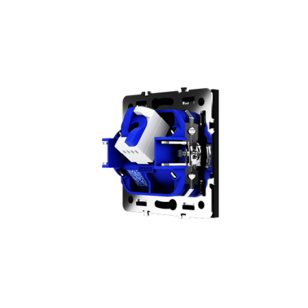 Розетка компьютерная встраиваемая Voltum S70 RJ45 КАТ.6, (черный матовый)