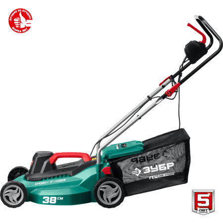 1700 Вт газонокосилка сетевая, ш/с 38 см ЗУБР