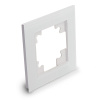 Рамка 1-местная, стекло, STEKKER, GFR00-7001-01, серия Катрин, белый