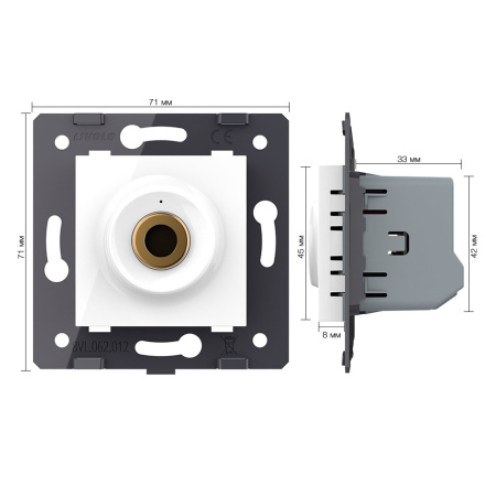 Бесконтактный выключатель, сухой контакт, цвет белый (механизм) Livolo