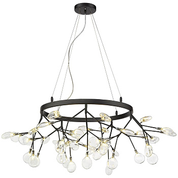 Люстра подвесная Черный/Прозрачный G4 45*1,5Вт WE241.45.023 WERTMARK