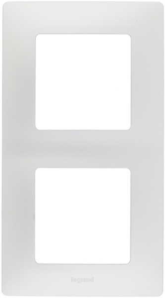 Etika Рамка горизонт/вертик 2-м . алюминий IP20 Legrand