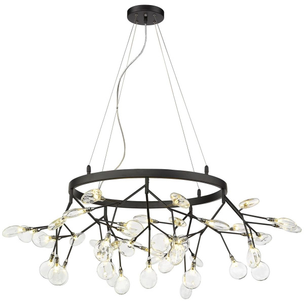 Люстра подвесная Черный/Прозрачный G4 45*1,5Вт WE241.45.023 WERTMARK