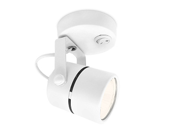 Накладной поворотный светильник с выключателем TA100 WH белый GU10 D80*130*D60 Ambrella Light
