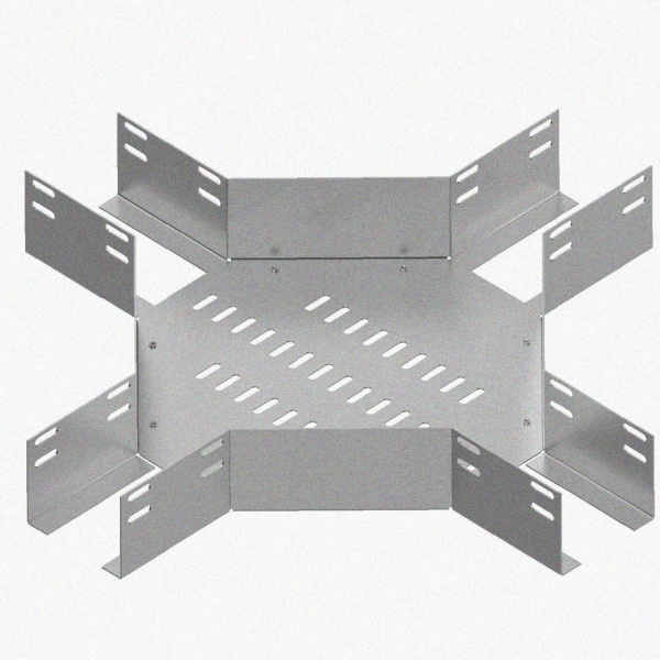 Лоток крестообразный перфорированный КМ 400х80 УТ1,5, оцинкованный лист S1,5