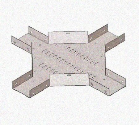 Лоток крестообразный перфорированный КМ 500х65 У3, окрашенный, S1,5