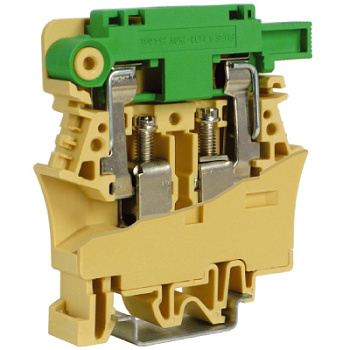 FPL.10/L, держатель предохранителя 10кв.мм бежевый с лампой DKC