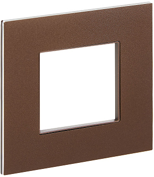 SKANDY Рамка 1-местная SK-F31Br металл шоколад IEK