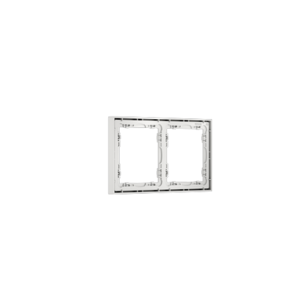 Рамка пластиковая Voltum S70 на 2 поста, (белый матовый)