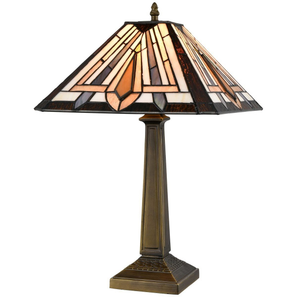 Настольная лампа Бронза/Разноцветный E27 1*60Вт 846-804-01 VELANTE