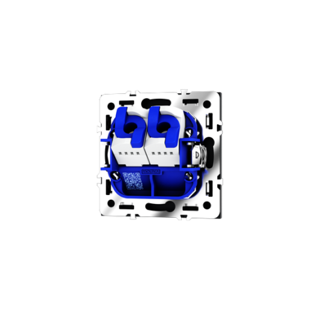 Розетка компьютерная встраиваемая Voltum S70 двойная RJ45+RJ45 КАТ.6, (графит)