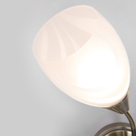 Бра со стеклянным плафоном 1*E27 40Вт античная бронза IP20 Virginia (30275/1 античная бронза) Eurosvet