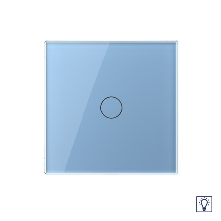 Сенсорный диммер 1 клавиша 1 пост Синий Livolo