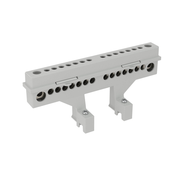 Клеммный блок (2х8 мод. + суппорты) в комплекте с крепежом DKC