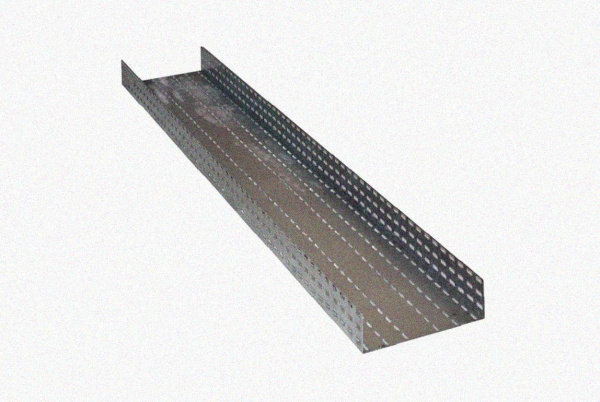 Лоток перфорированный ЛМ 300х60х3000 УТ1,5, оцинкованный лист, S1,0