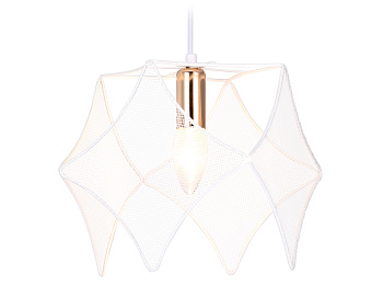 Подвесной светильник в стиле лофт TR8420 WH/GD белый/золото E14 max 40W D285*1000 Ambrella Light