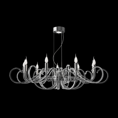 Люстра 9*E14 40Вт Прозрачный IP20 Atlanta MOD051PL-09TR Maytoni