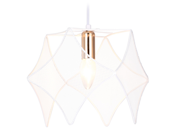 Подвесной светильник в стиле лофт TR8420 WH/GD белый/золото E14 max 40W D285*1000 Ambrella Light