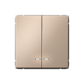 ARTGALLERY 2-клавишный ВЫКЛЮЧАТЕЛЬ с подсветкой, сх.5а, 10АХ, механизм, ПЕСОЧНЫЙ Systeme Electric