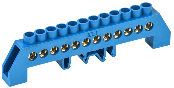 Шина N "ноль" в комбинированном DIN-изоляторе типа "Стойка" ШНИ-8х12-12-КС-С IEK
