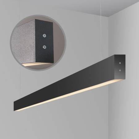 Линейный светодиодный подвесной двусторонний светильник 40Вт 4200К черный IP20 (a042943) Elektrostandard Pro